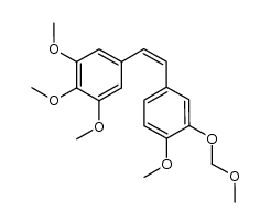 (Z)-1,2,3-trimethoxy-5-(4-methoxy-3-(methoxymethoxy)styryl)benzene结构式