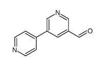 5-(pyridin-4-yl)pyridine-3-carbaldehyde Structure