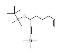 tert-butyl-dimethyl-(1-trimethylsilyloct-7-en-1-yn-3-yloxy)silane结构式