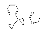 ethyl 3-cyclopropyl-3-phenyloxirane-2-carboxylate Structure