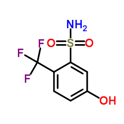 5-Hydroxy-2-(trifluoromethyl)benzenesulfonamide结构式