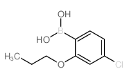 (4-氯-2-丙氧基苯基)硼酸结构式