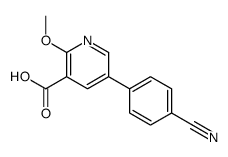 5-(4-cyanophenyl)-2-methoxypyridine-3-carboxylic acid Structure