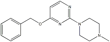 4-(benzyloxy)-2-(4-methylpiperazin-1-yl)pyrimidine Structure