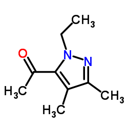 1-ethyl-3,4-dimethyl-5-ACETYL-1H-pyrazole structure