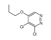 3,4-Dichloro-5-propoxypyridazine Structure