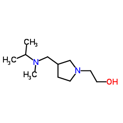 2-(3-{[Isopropyl(methyl)amino]methyl}-1-pyrrolidinyl)ethanol Structure