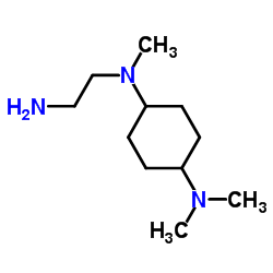 N-(2-Aminoethyl)-N,N',N'-trimethyl-1,4-cyclohexanediamine结构式