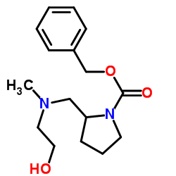 Benzyl 2-{[(2-hydroxyethyl)(methyl)amino]methyl}-1-pyrrolidinecarboxylate Structure