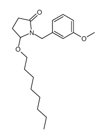 1-[(3-methoxyphenyl)methyl]-5-octoxypyrrolidin-2-one结构式