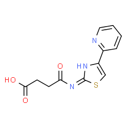 3-{[4-(pyridin-2-yl)-1,3-thiazol-2-yl]carbamoyl}propanoic acid结构式