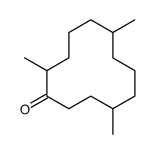 2,6,10-trimethylcyclododecanone结构式