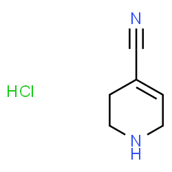 1,2,3,6-Tetrahydropyridine-4-carbonitrile hydrochloride structure