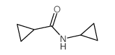 Cyclopropanecarboxamide,N-cyclopropyl- Structure