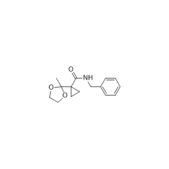 N-苄基-1-(2-甲基-1,3-二氧戊环-2-基)环丙烷-1-甲酰胺图片