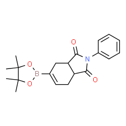 3A,4,7,7A-TETRAHYDRO-2-PHENYL-5-(4,4,5,5-TETRAMETHYL-1,3,2-DIOXABOROLAN-2-YL)-1H-ISOINDOLE-1,3(2H)-DIONE结构式