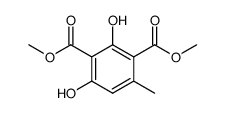 Dimethyl 2,4-dihydroxy-6-methylbenzene-1,3-dicarboxylate结构式