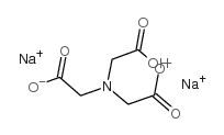 Disodium nitrilotriacetate Structure