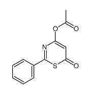 (6-oxo-2-phenyl-1,3-thiazin-4-yl) acetate结构式