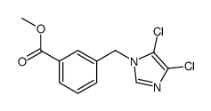 METHYL 3-(4,5-DICHLOROIMIDAZOL-1-YLMETHYL)BENZOATE Structure