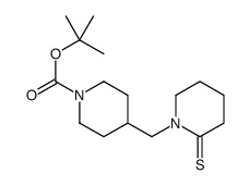 1-Boc-4-(2-thioxopiperidin-1-ylmethyl)piperidine结构式