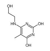 6-(2-hydroxyethylamino)-5-methyl-1H-pyrimidine-2,4-dione Structure