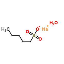 Sodium 1-pentanesulfonate hydrate (1:1:1) Structure