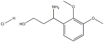 3-AMINO-3-(2,3-DIMETHOXYPHENYL)PROPAN-1-OL HYDROCHLORIDE Structure