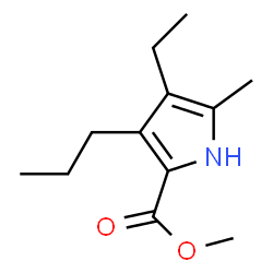 1H-Pyrrole-2-carboxylicacid,4-ethyl-5-methyl-3-propyl-,methylester(9CI) Structure