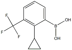 3-Trifluoromethyl-2-cyclopropylphenylboronic acid structure