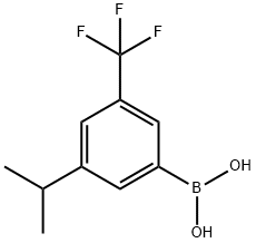 3-Trifluoromethyl-5-(iso-propyl)phenylboronic acid structure