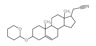 Pregn-5-ene-21-nitrile,3-[(tetrahydro-2H-pyran-2-yl)oxy]-, (3b)- (9CI)结构式