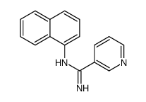 N'-naphthalen-1-ylpyridine-3-carboximidamide Structure