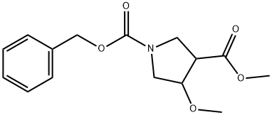 rel-(3S,4R)-1-Benzyl 3-methyl 4-methoxypyrrolidine-1,3-dicarboxylate picture