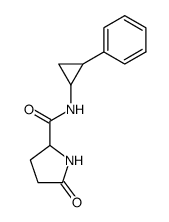 5-Oxo-pyrrolidine-2-carboxylic acid (2-phenyl-cyclopropyl)-amide结构式