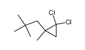 1,1-dichloro-2-methyl-2-neopentylcyclopropane structure