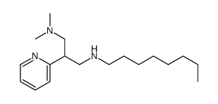 N,N-dimethyl-N'-octyl-2-pyridin-2-ylpropane-1,3-diamine Structure