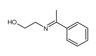 2-((1-phenylethylidene)amino)ethanol Structure