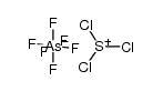 trichlorosulfonium hexafluoroarsenate(V) Structure