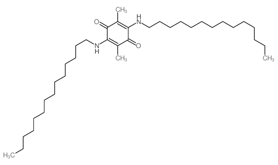 2,5-Cyclohexadiene-1,4-dione,2,5-dimethyl-3,6-bis(tetradecylamino)-结构式