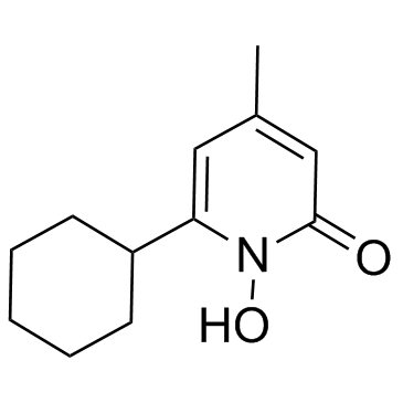 环吡酮胺结构式