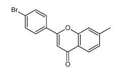 2-(4-bromophenyl)-7-methylchromen-4-one Structure