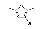 3-Bromo-2,5-dimethylthiophene Structure