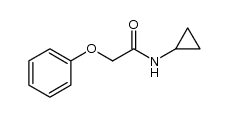 N-cyclopropyl-2-phenoxyacetamide结构式