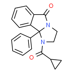 1-(CYCLOPROPYLCARBONYL)-9B-PHENYL-1,2,3,9B-TETRAHYDRO-5H-IMIDAZO[2,1-A]ISOINDOL-5-ONE结构式