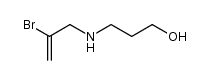 3-[N-(2-bromo-2-propenyl)amino]propan-1-ol结构式