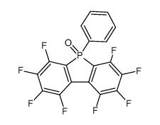 1,2,3,4,5,6,7,8-Octafluoro-9-phenyl-9-phospha-9H-fluorene 9-oxide structure