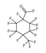 1,2,2,3,3,4,5,5,6,6-decafluoro-4-(trifluoromethyl)cyclohexanecarbonyl fluoride Structure