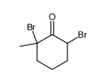 2,6-dibromo-2-methylcylcohexanone结构式