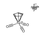 [tricarbonyl-π-cyclopentadienyliron] hexafluoroantimonate结构式